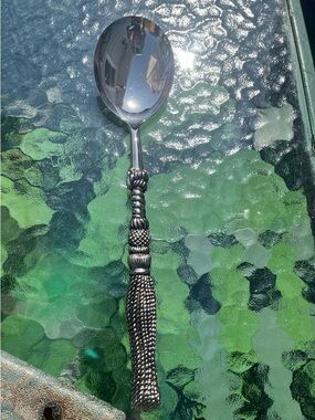 Silea Silver Plated Sugar Spoon - French Vintage Serving Piece